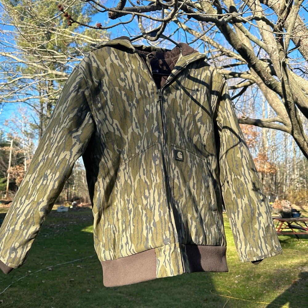 Carhartt Canvas Insulated Hooded Camo Active Jacket